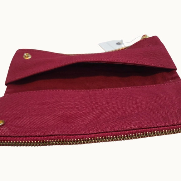 NWT Anthropologie Je Ne Sais Quoi Leather Idiom Pencil Pouch- Rose - Picture 6 of 7